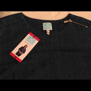 Martha Stewart Denim top